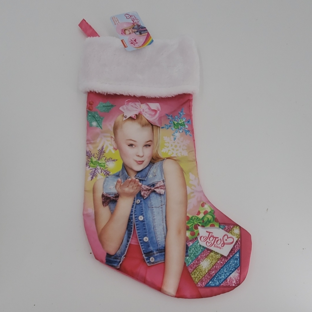 🆕️  JoJo Siwa Pink Christmas Stocking 18"